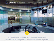 Tablet Screenshot of caninoelectric.com